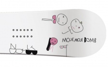 white bomb snowboard